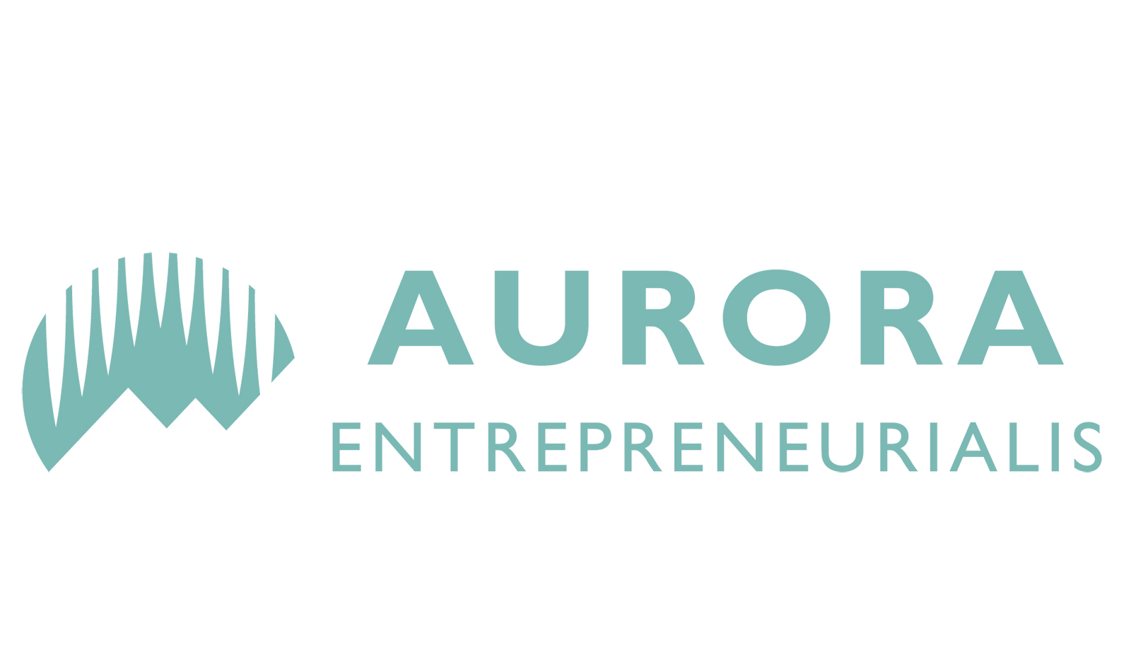 Vaaleanvihreä Aurora Entrepreneurialis hankkeen logo.