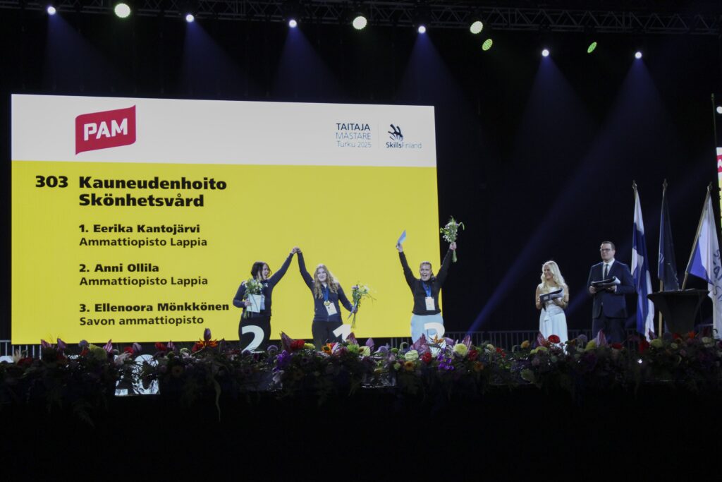 Kauneudenhoidon finalistit palkintojenjaossa