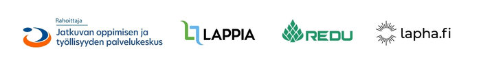 Logot: Jotpa, Lappia, REDU ja Lapha