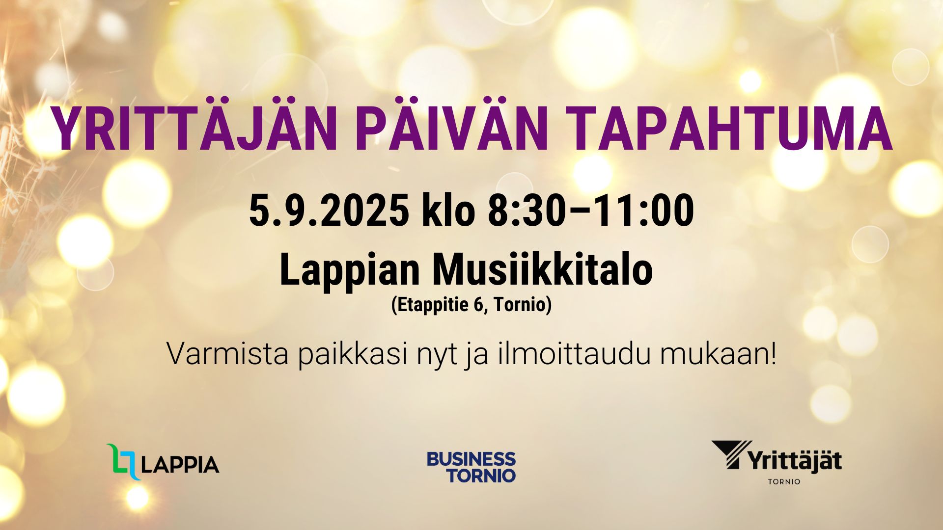 Yrittäjän päivän tapahtuma