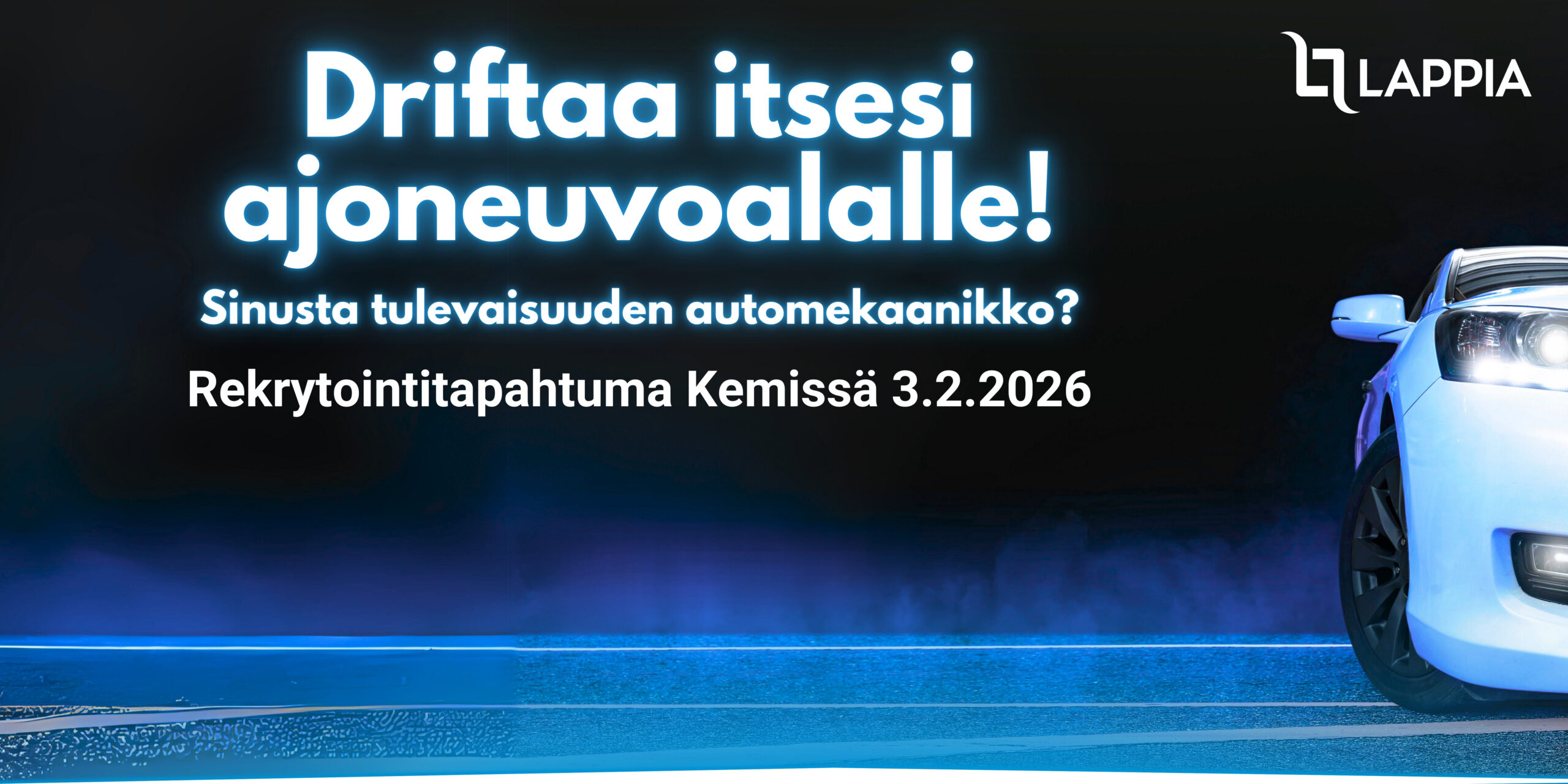 Ajoneuvoalan rekrytointitapahtuman 2.3.2026 mainoskuva