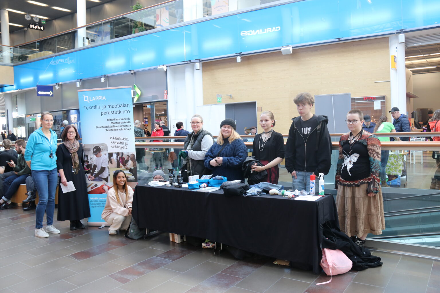 EkoaTekoa tapahtumassa tekstiili- ja muotialan opiskelijoita