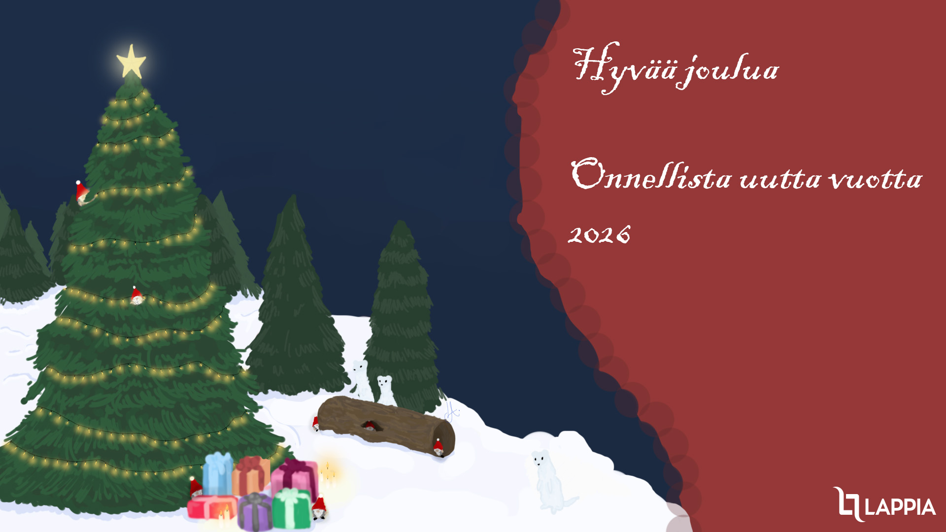 Hyvää joulua ja onnellista uutta vuotta 2026